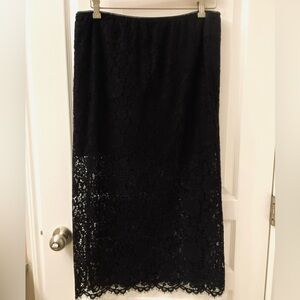 GAP Black Lace Maxi Skirt
